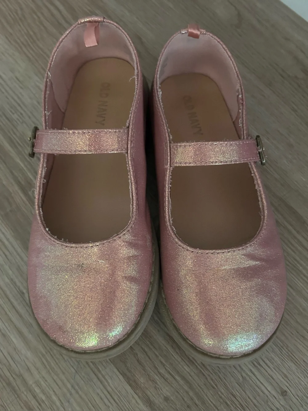 Old Navy Girls Pink Shimmer Mary Jane Shoes